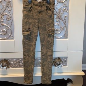 Zara girls denim collection camp jeans size 9